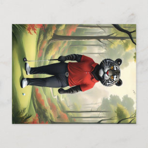 Tiger Playing Golf In The Woods, Flyer