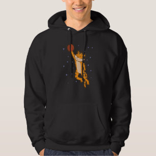 Tiger plays Basketball big Cat Animal Hoodie