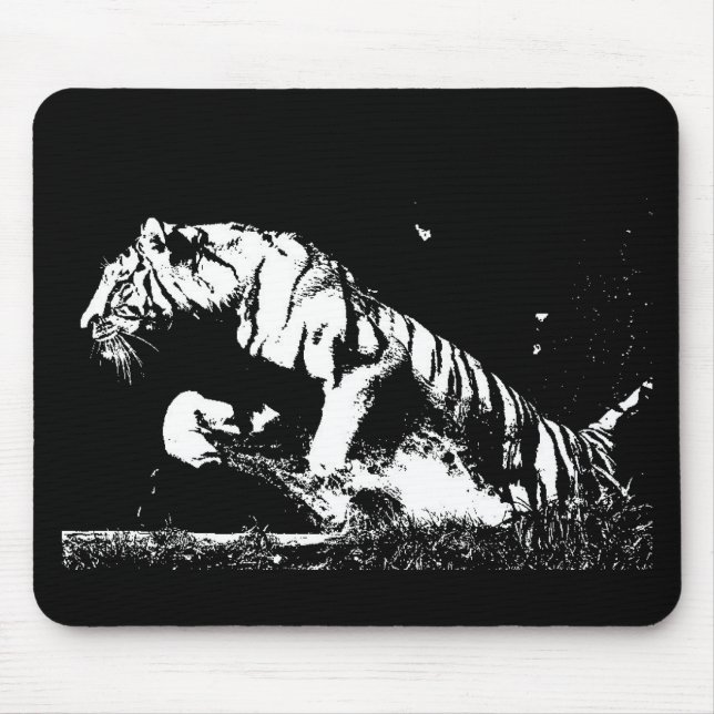 Tiger Pop Art Mouse Pad (Front)