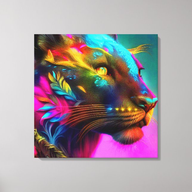 Tiger Portrait Canvas Print (Front)