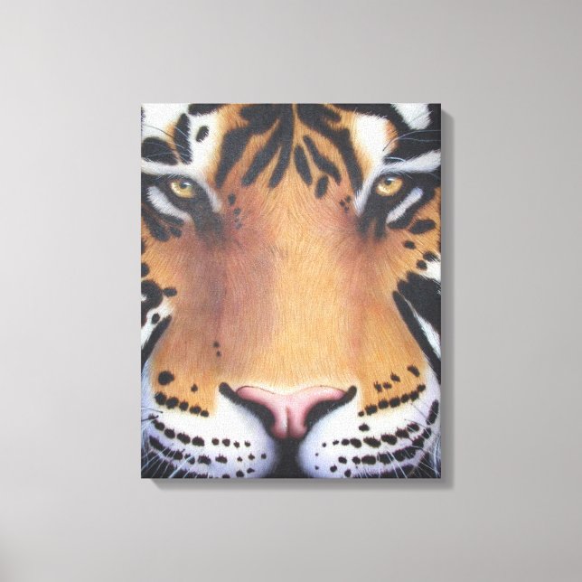 Tiger Portrait Canvas Print (Front)
