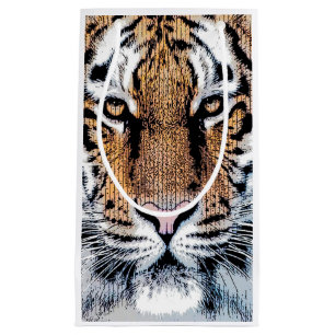 Tiger Portrait Graphic Style Small Gift Bag