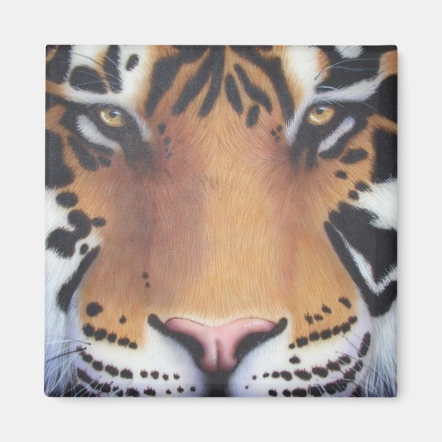 Tiger Portrait Magnet (Front)