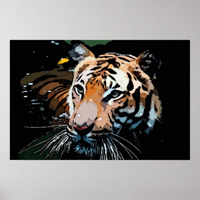 Tiger Poster Print - Pop Art Posters (Front)