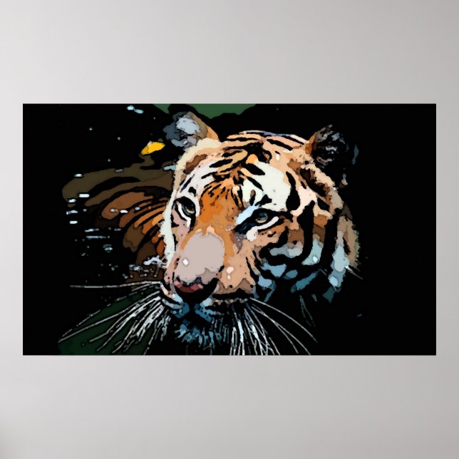 Tiger Poster Print - Pop Art Posters (Front)
