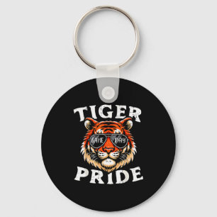 Tiger Pride Men Kids Boys Women Girls Youth Teen Keychain