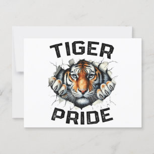Tiger Pride Retro Tiger School Sports Team  Postcard