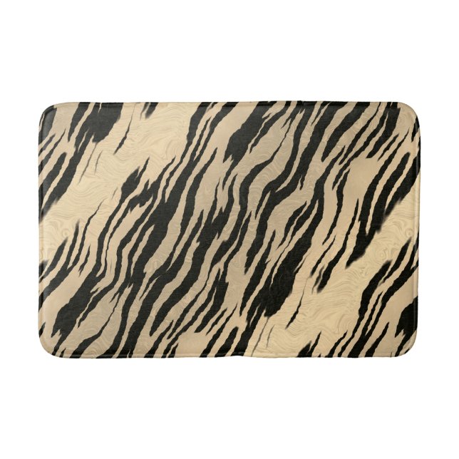 Tiger print bath mat (Front)