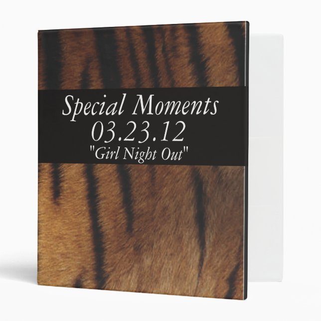 Tiger Print Binder (Front/Inside)