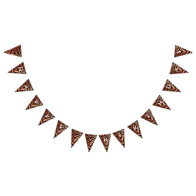 Tiger print bunting flags (All)