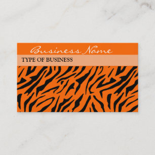 Tiger Print Business Card Template