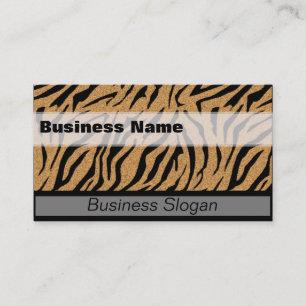 Tiger Print  Business Card Template