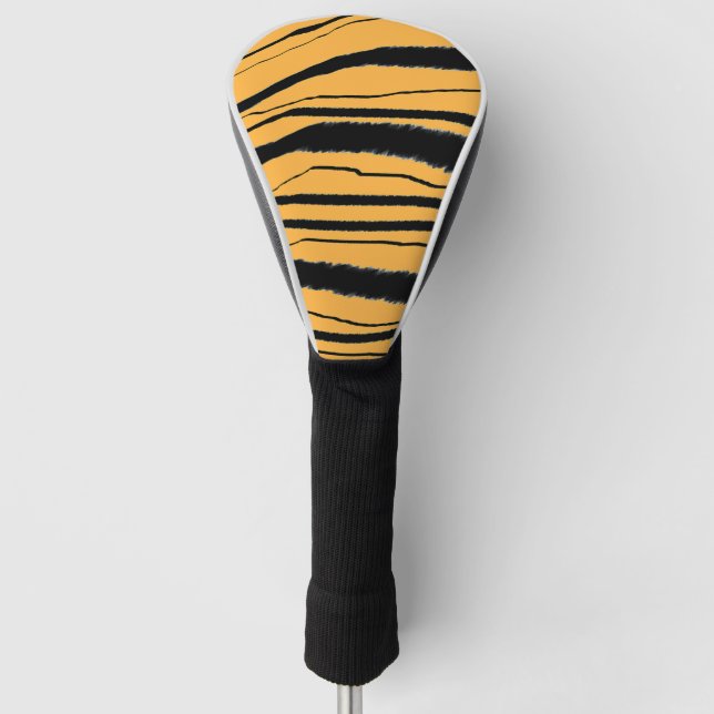 Tiger Print  Golf Head Cover (Front)
