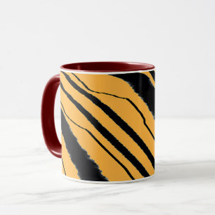 Tiger Print Maroon Combo  Mug
