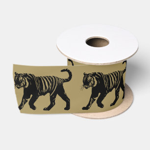 "Tiger Print" Satin Ribbon