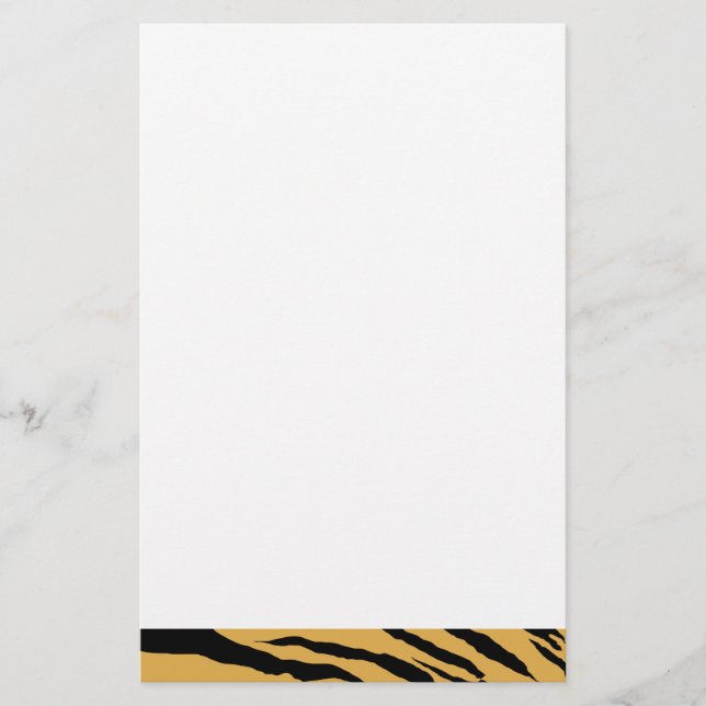 Tiger Print Stationery (Front)