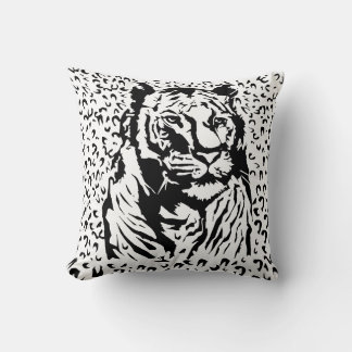 Tiger Print Throw Pillow