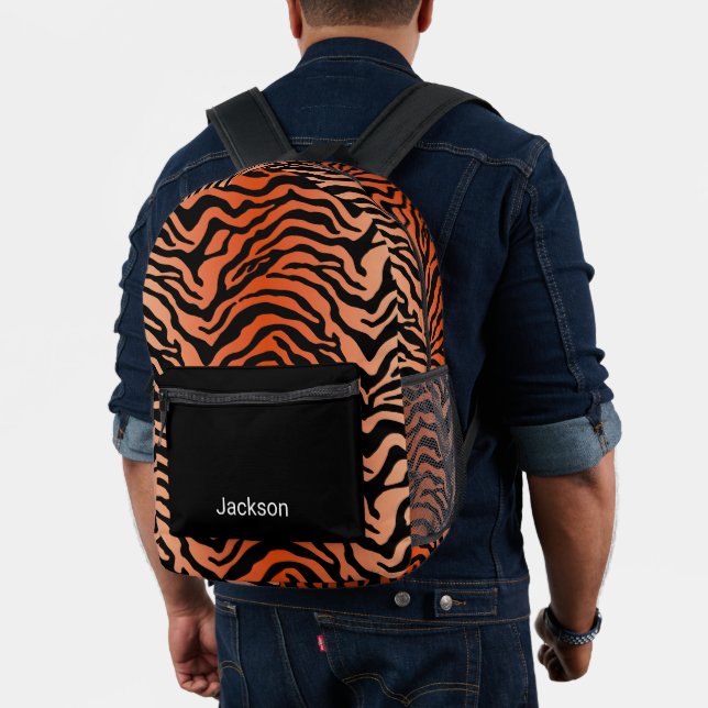 Tiger  printed backpack (Insitu (Model))
