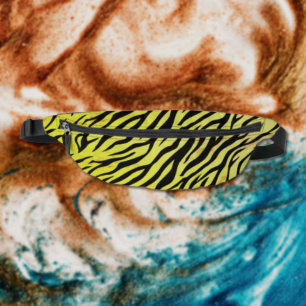 Tiger rayures sur Jaune - Poster de animal de fer