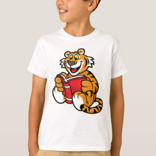 tiger read book T-Shirt
