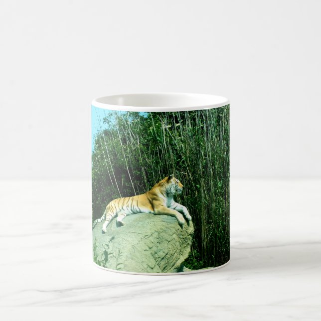 Tiger relaxing coffee mug (Center)