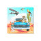 Tiger Retro Car Desert Cactus Surreal Collage