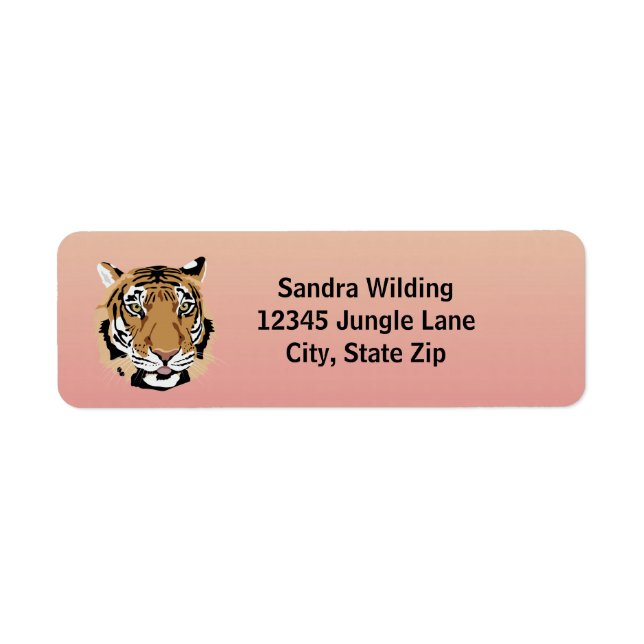 Tiger Return Address Label (Front)