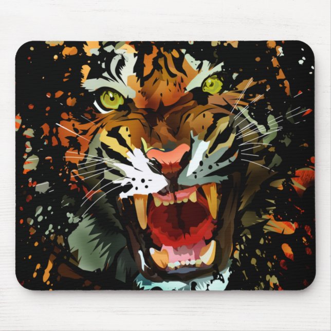 Tiger Roar 2 Mouse Pad (Front)