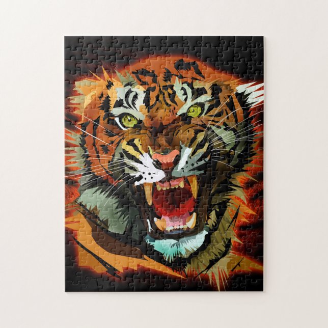 Tiger Roar Jigsaw Puzzle (Vertical)