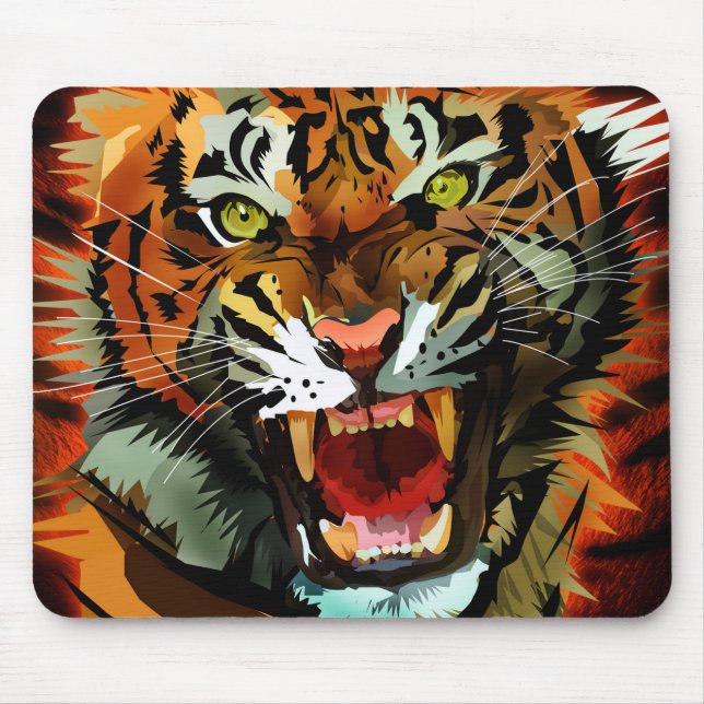 Tiger Roar Mouse Pad (Front)