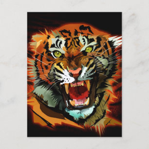 Tiger Roar  Postcard