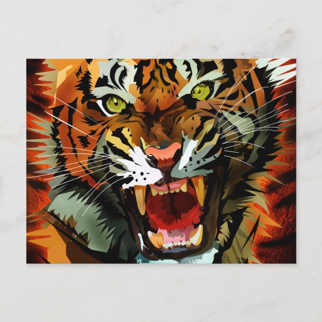 Tiger Roar Postcard (Front)