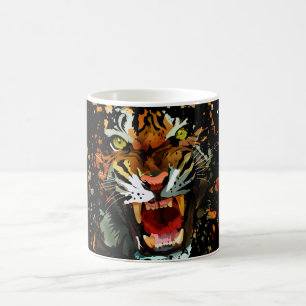 Tiger Roar - Splatter Coffee Mug