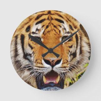 Tiger Round Clock