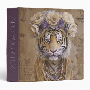 Tiger’s Floral Majesty Binder