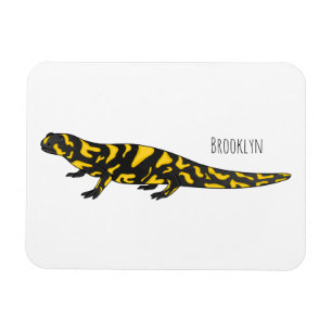 Tiger salamander cartoon illustration magnet