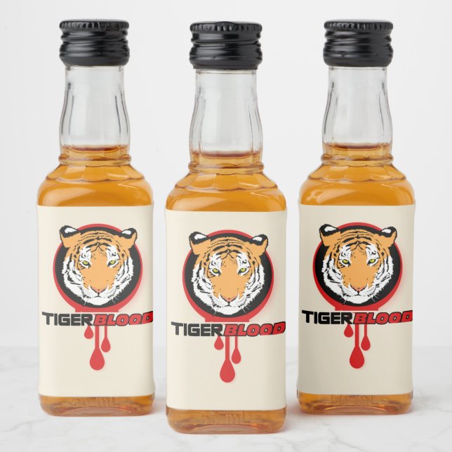 Tiger Sang Taste Liqueur Bouteille Étiquette (Bouteilles)