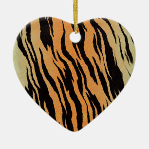 Tiger seamless pattern texture background ceramic ornament