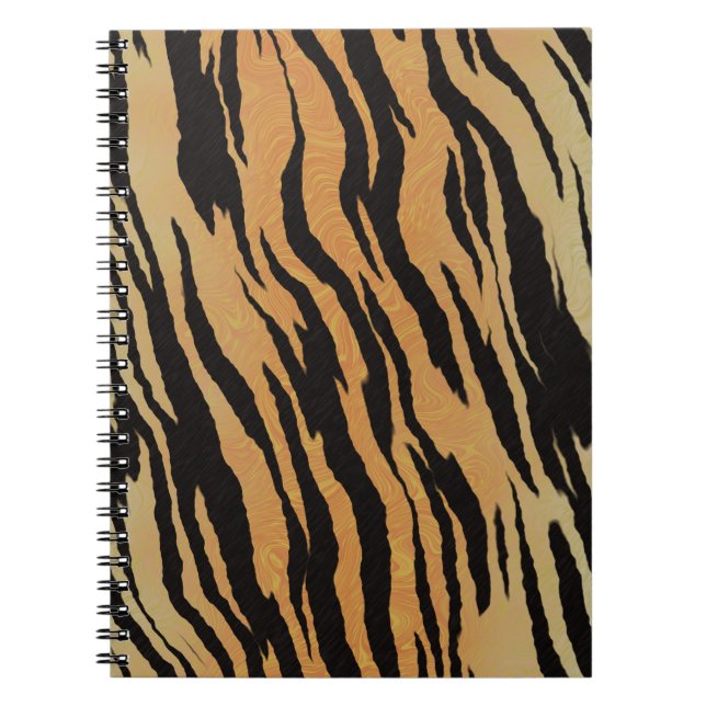 Tiger seamless pattern texture background notebook (Front)