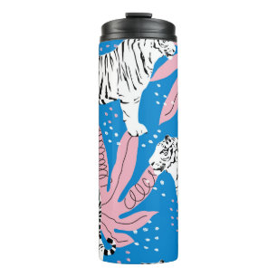 Tiger seamless pattern,wild animal background,tren thermal tumbler