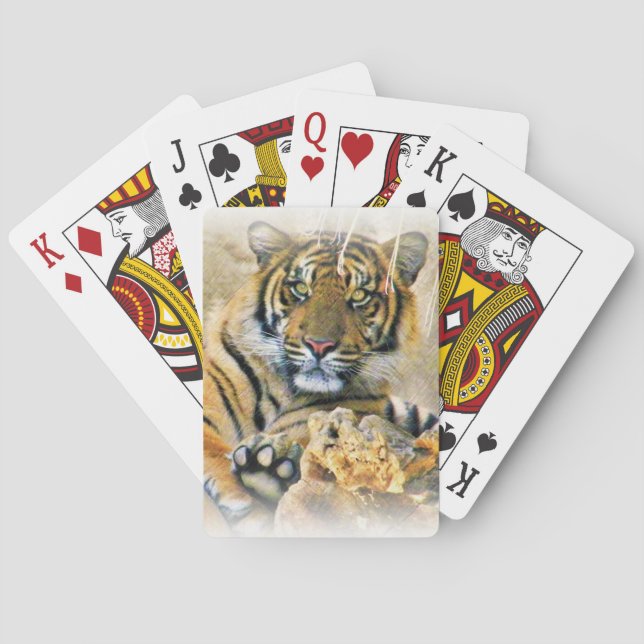 Tiger,Seeking_ Playing Cards (Back)