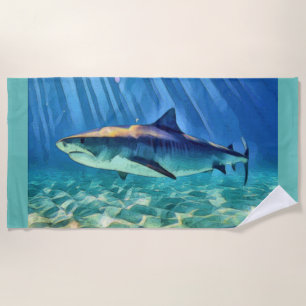 Tiger Shark Beach Towel