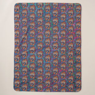 Tiger Sherpa Blanket