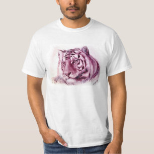 Tiger Shirt - Monochrome oil painting tiger