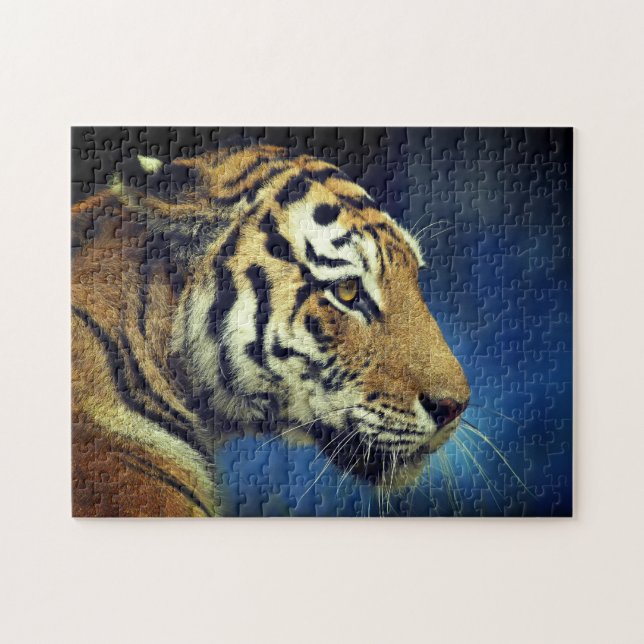 Tiger Sideways Photograph Jigsaw Puzzle (Horizontal)