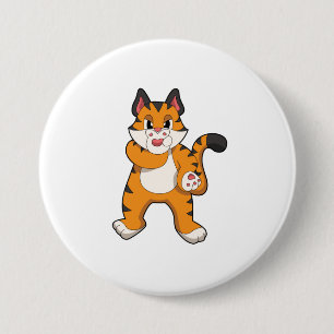 Tiger silent 3 inch round button
