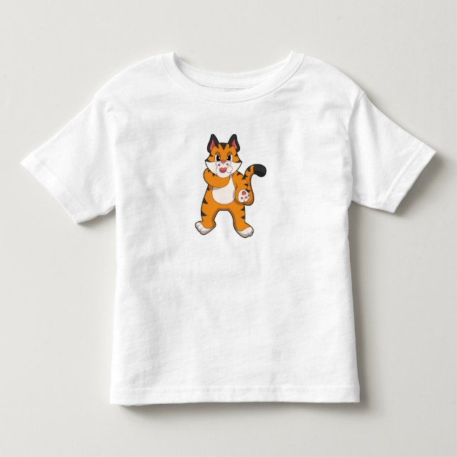 Tiger silent toddler t-shirt (Front)