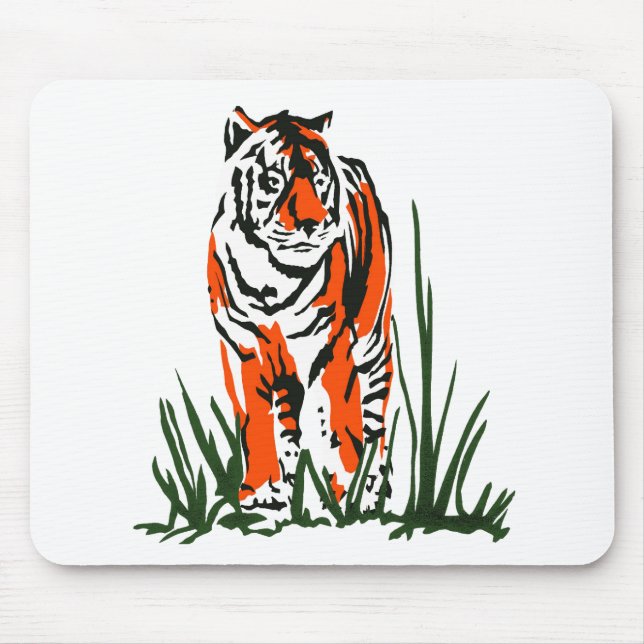 Tiger Silkscreen Mouse Pad (Front)