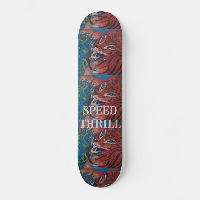 TIGER SKATE BOARD DESIGN BY PAULA REILLY (Front)