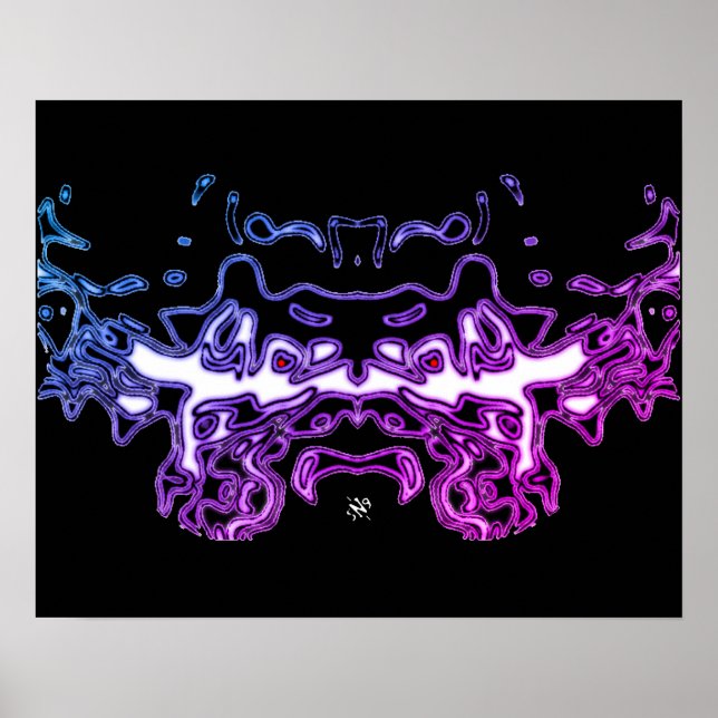 Tiger Sketch (White 3) Poster (Front)